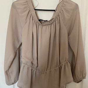 Light brown blouse